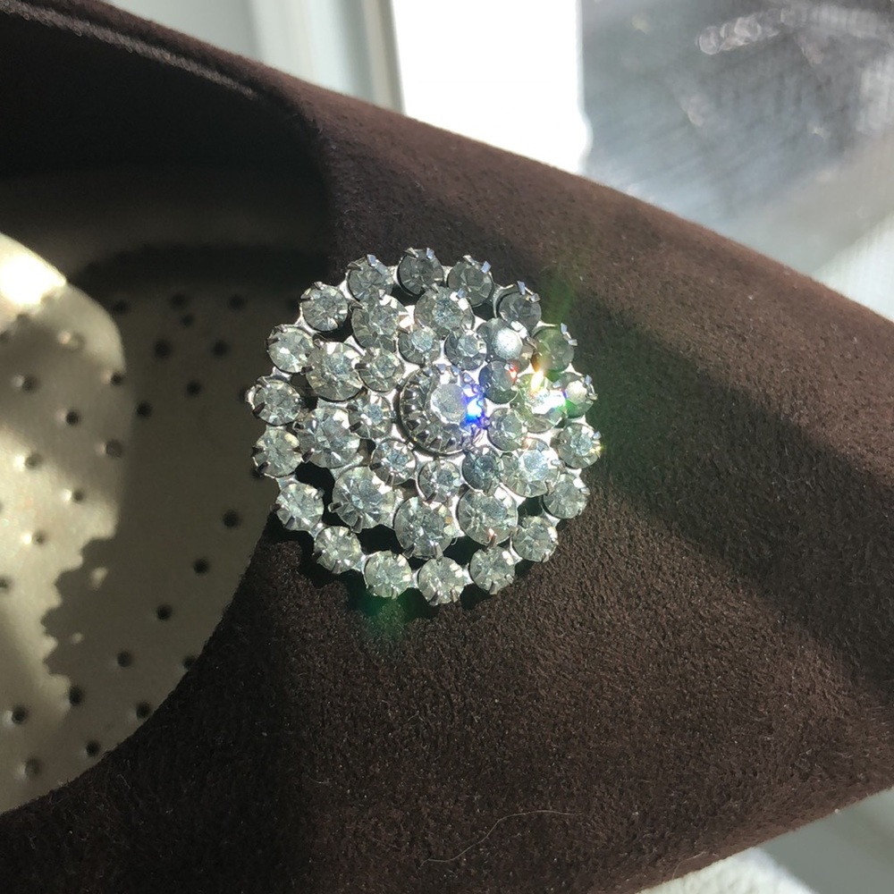 Vintage Shoe Clip-On Sparkling Jewelry